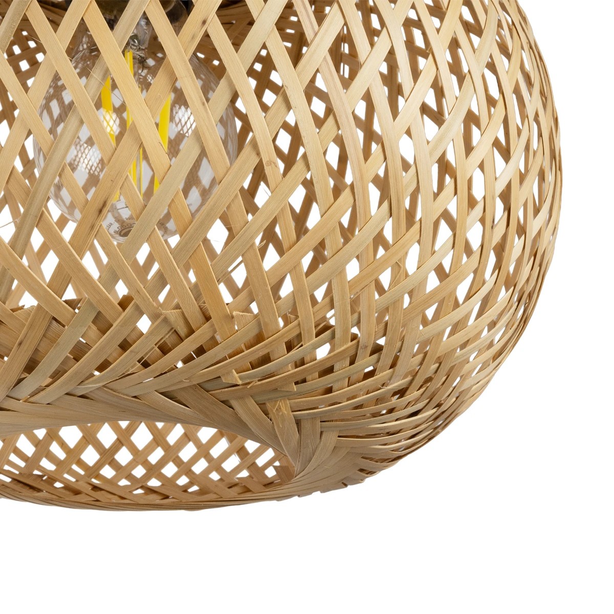 GLOBOSTAR® SELVA 01963 Boho Φωτιστικό Τοίχου - Απλίκα με Ντουί 1 x E27 AC 220-240V IP20 - Μπεζ - Μ23 x Π23 x Υ37cm - Image 5