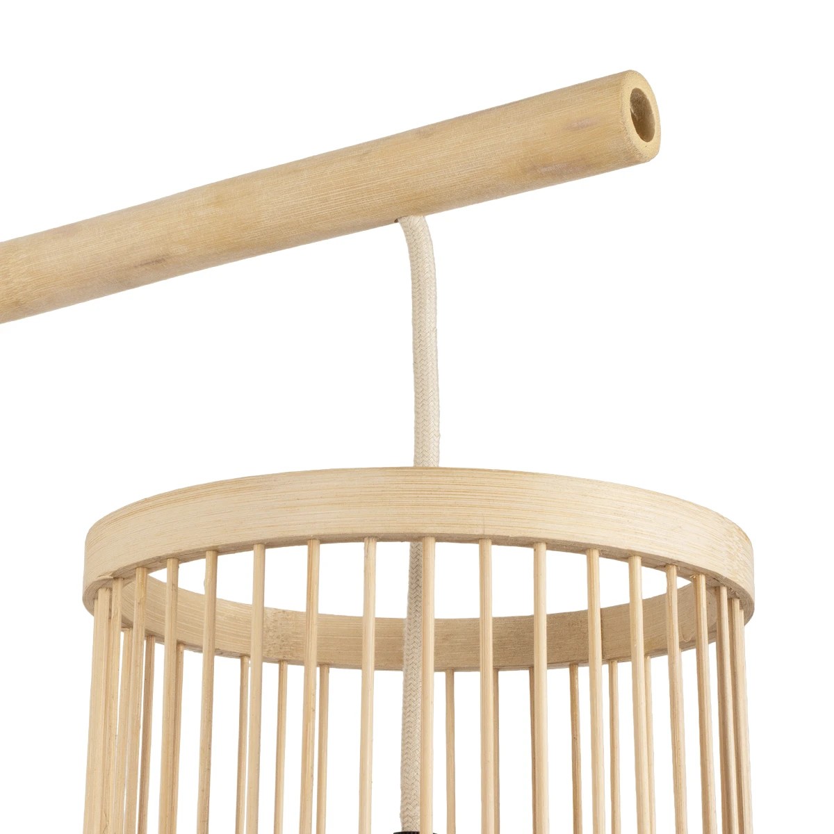 GLOBOSTAR® TULUM 01972 Boho Φωτιστικό Τοίχου - Απλίκα με Ντουί 1 x E27 AC 220-240V IP20 - Μπεζ - Μ42 x Π30 x Υ50cm - Image 8