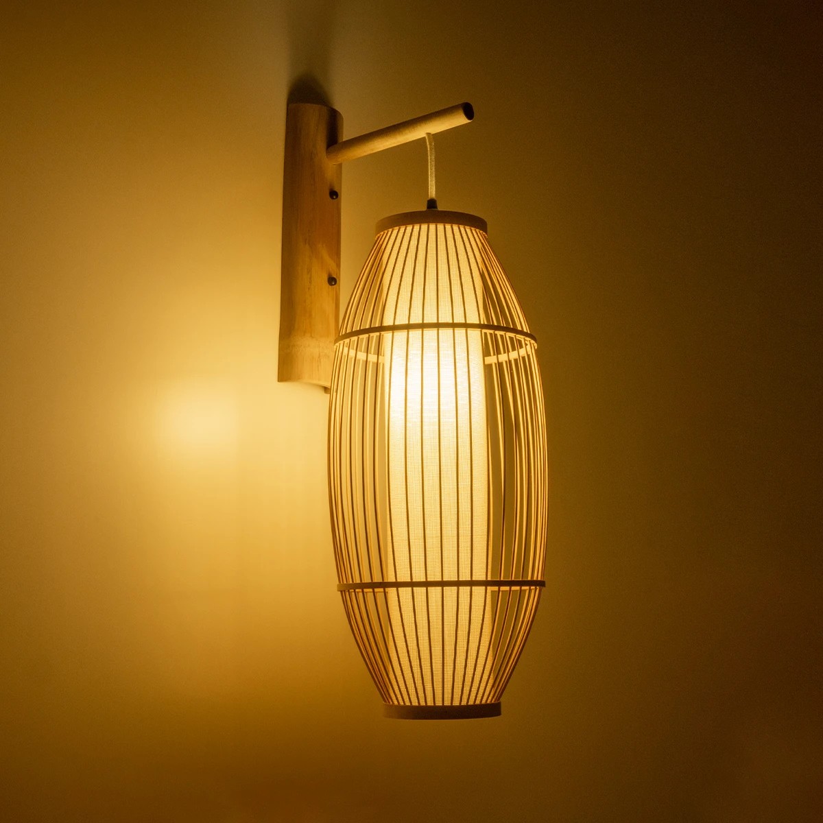 GLOBOSTAR® TULUM 01973 Boho Φωτιστικό Τοίχου - Απλίκα με Ντουί 1 x E27 AC 220-240V IP20 - Μπεζ - Μ25 x Π33 x Υ73cm - Image 2