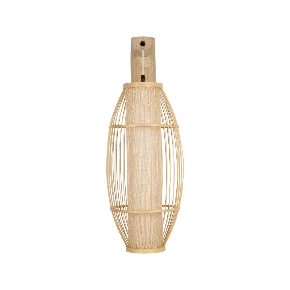 GLOBOSTAR® TULUM 01973 Boho Φωτιστικό Τοίχου - Απλίκα με Ντουί 1 x E27 AC 220-240V IP20 - Μπεζ - Μ25 x Π33 x Υ73cm - Image 3