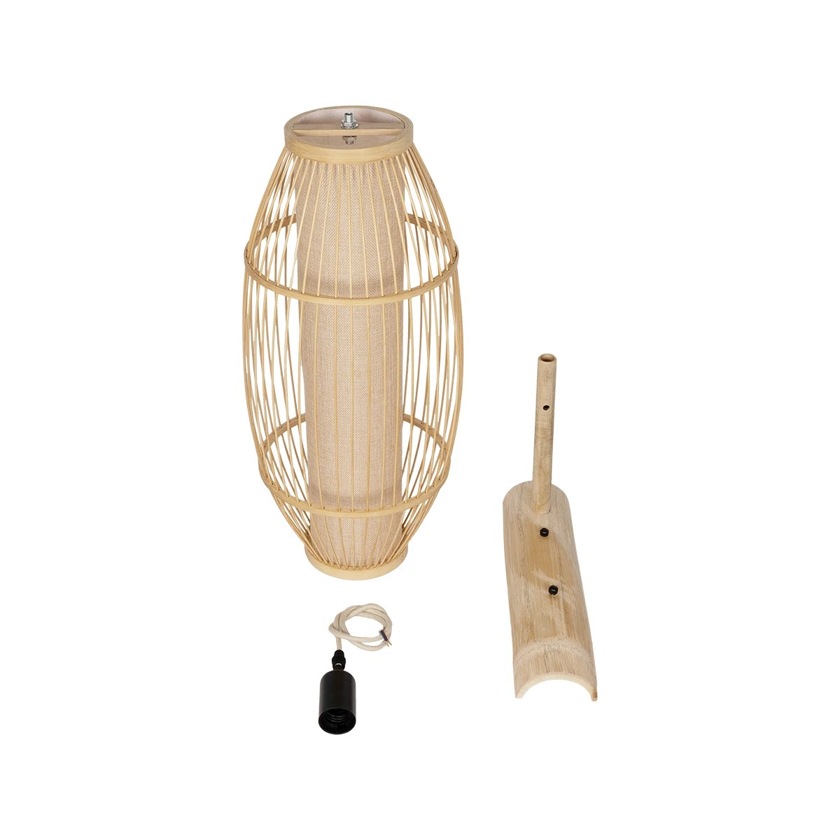 GLOBOSTAR® TULUM 01973 Boho Φωτιστικό Τοίχου - Απλίκα με Ντουί 1 x E27 AC 220-240V IP20 - Μπεζ - Μ25 x Π33 x Υ73cm - Image 8