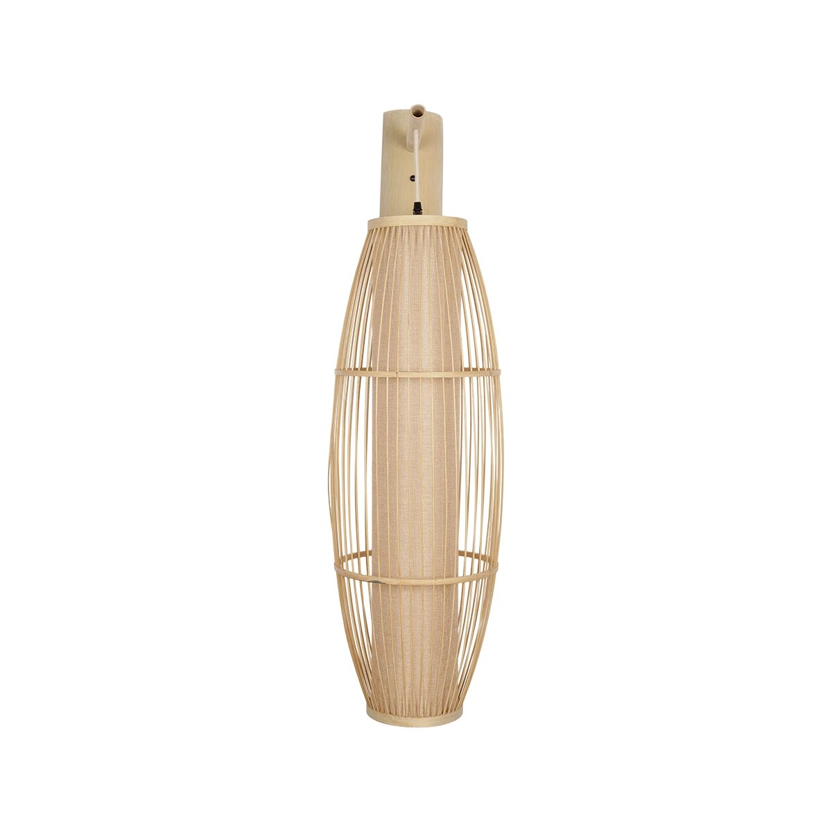 GLOBOSTAR® TULUM 01974 Boho Φωτιστικό Τοίχου - Απλίκα με Ντουί 1 x E27 AC 220-240V IP20 - Μπεζ - Μ28 x Π34 x Υ102cm - Image 3