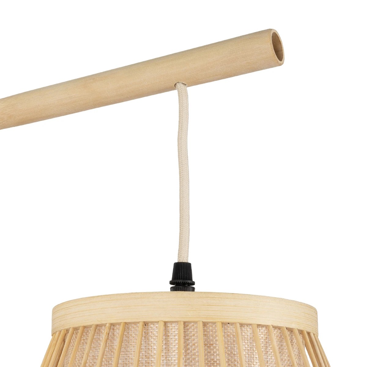 GLOBOSTAR® TULUM 01974 Boho Φωτιστικό Τοίχου - Απλίκα με Ντουί 1 x E27 AC 220-240V IP20 - Μπεζ - Μ28 x Π34 x Υ102cm - Image 6
