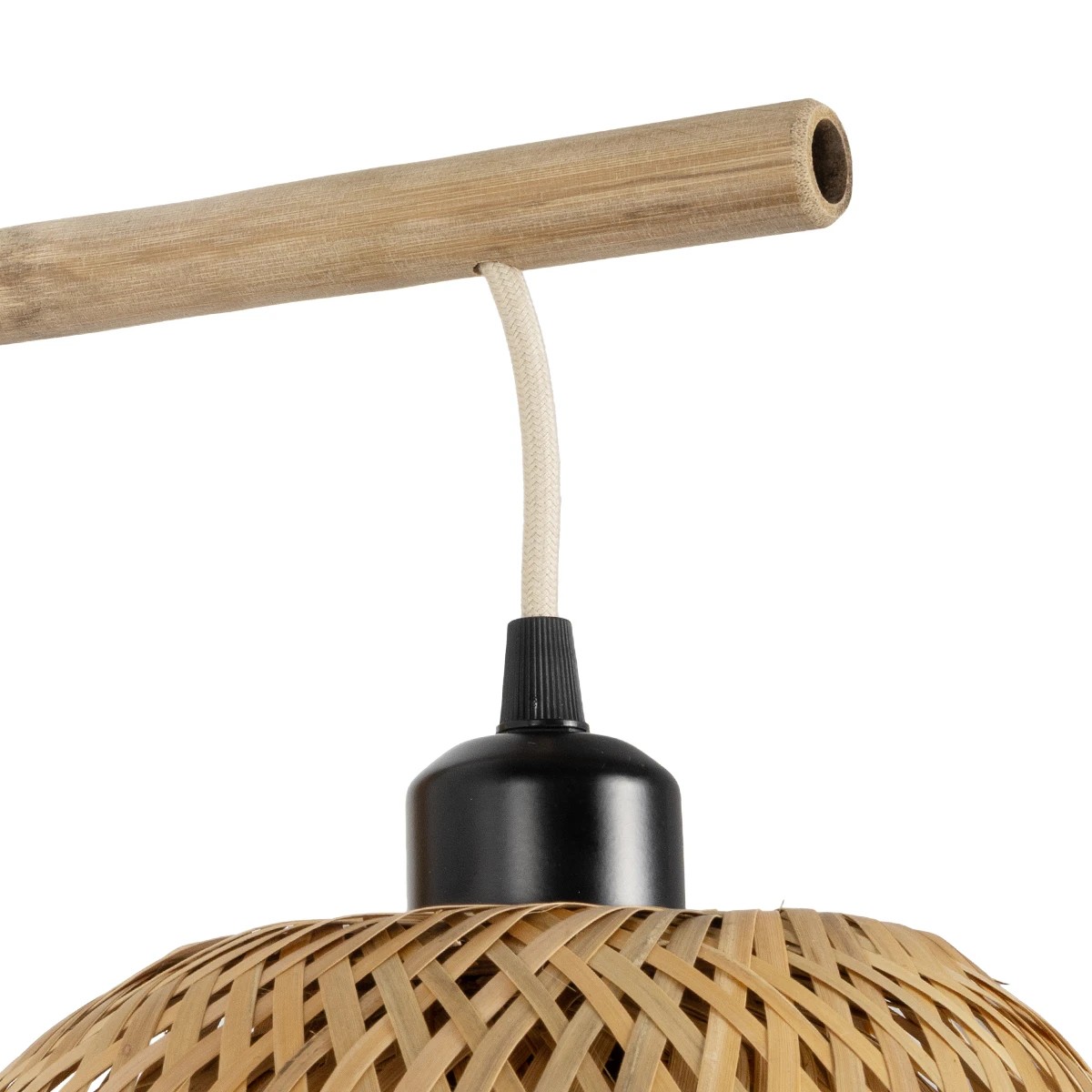 GLOBOSTAR® SELVA 01977 Boho Φωτιστικό Τοίχου - Απλίκα με Ντουί 1 x E27 AC 220-240V IP20 - Μπεζ - Μ24 x Π32 x Υ56cm - Image 7