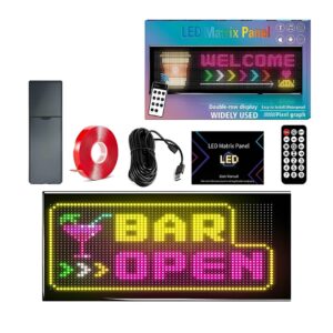GLOBOSTAR® MATRIX GLB-106-0007 Κυλιόμενη Ψηφιακή Επιγραφή / Κορνίζα 33x20cm P4.5 64x32 Pixel LED 10W AC 220-240V Αδιάβροχο IP65 Πολύχρωμο RGB - Bluetooth Control μέσω iPIXEL APP - Μ34.5 x Π0.4 x Υ20cm - 2 Χρόνια Εγγύηση