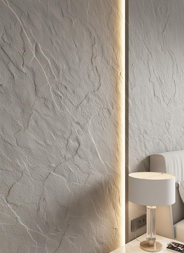 PANEL 101040 (ΚΙΒ 9ΤΜΧ) ΕΥΚΑΜΠΤΗΣ ΠΕΤΡΑΣ 600/1200mm SLATE LIGHT GREY NewPlan - Image 2