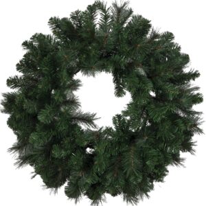 Πράσινο Mix Pvc Χριστουγεννιάτικο Στεφάνι Ø 75cm (#224350-G)