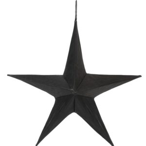 Μάυρο Κρεμαστό Υφασμάτινο Χριστουγεννιάτικο Αστέρι 60cm (#26311)