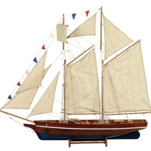 Ξύλινο Παραδοσιακό Καράβι 50 x 9 , 5 x 45 (H) cm (#31096)