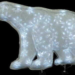 Pvc Φωτιζόμενη Αρκούδα ,60(Η) x 83cm (#PROMO-403308)