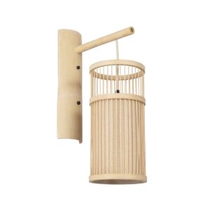 GLOBOSTAR® TULUM 01972 Boho Φωτιστικό Τοίχου - Απλίκα με Ντουί 1 x E27 AC 220-240V IP20 - Μπεζ - Μ42 x Π30 x Υ50cm
