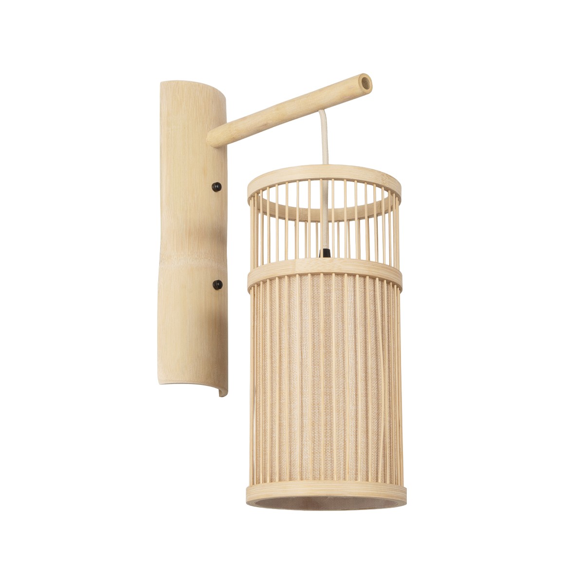 GLOBOSTAR® TULUM 01972 Boho Φωτιστικό Τοίχου - Απλίκα με Ντουί 1 x E27 AC 220-240V IP20 - Μπεζ - Μ42 x Π30 x Υ50cm