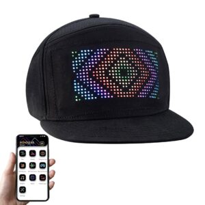 GLOBOSTAR® MATRIX GLB-106-0014 Καπέλο με Κυλιόμενη Ψηφιακή Επιγραφή 17.3x7cm P4 32x16 Pixel LED 0.9W DC 5V με Επαναφορτιζόμενη Μπαταρία PXM 602040 Li-ion 3.7V 400mAh IP20 Πολύχρωμο RGB - Bluetooth Control μέσω iPIXEL APP - Μ28 x Π12 x Υ13cm - 2 Χρόνια Εγγύηση