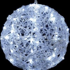 80Led Φωτιζόμενη Ακρυλική Μπάλα Με Ψυχρό Φωτισμό Και Μετασχηματιστή Ip44,25cm (#52197)