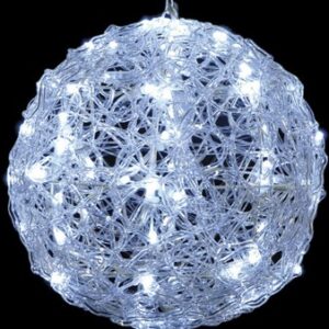 120Led Φωτιζόμενη Ακρυλική Μπάλα Με Ψυχρό Φωτισμό Και Μετασχηματιστή Ip44,50cm (#52199)