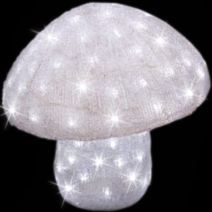 3D Φωτιζόμενο Ακρυλικό Μανιτάρι Με 120Led Λευκό Φωτισμό Και Μετασχηματιστή Ip44,35(Η)cm (#58977)