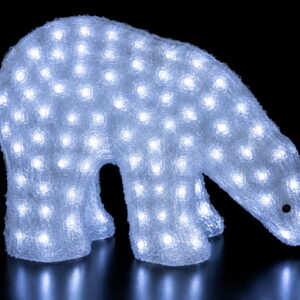 240Led 3D Φωτιζόμενη Ακρυλική Αρκούδα Με Μετασχηματιστή Ip44,50(H)cm (#59000)