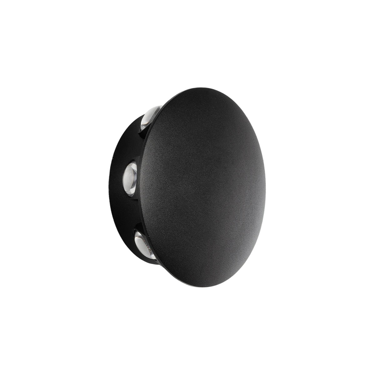 GLOBOSTAR® SOL 60796 Μοντέρνο Φωτιστικό Τοίχου - Απλίκα LED 16W 1600lm 30° AC 220-240V Αδιάβροχο IP65 Θερμό Λευκό 2700K - CREE XPE Chip & TÜV SÜD Driver - Μαύρο Ματ - Μ16 x Π5.5 x Υ16cm - 5 Χρόνια Εγγύηση