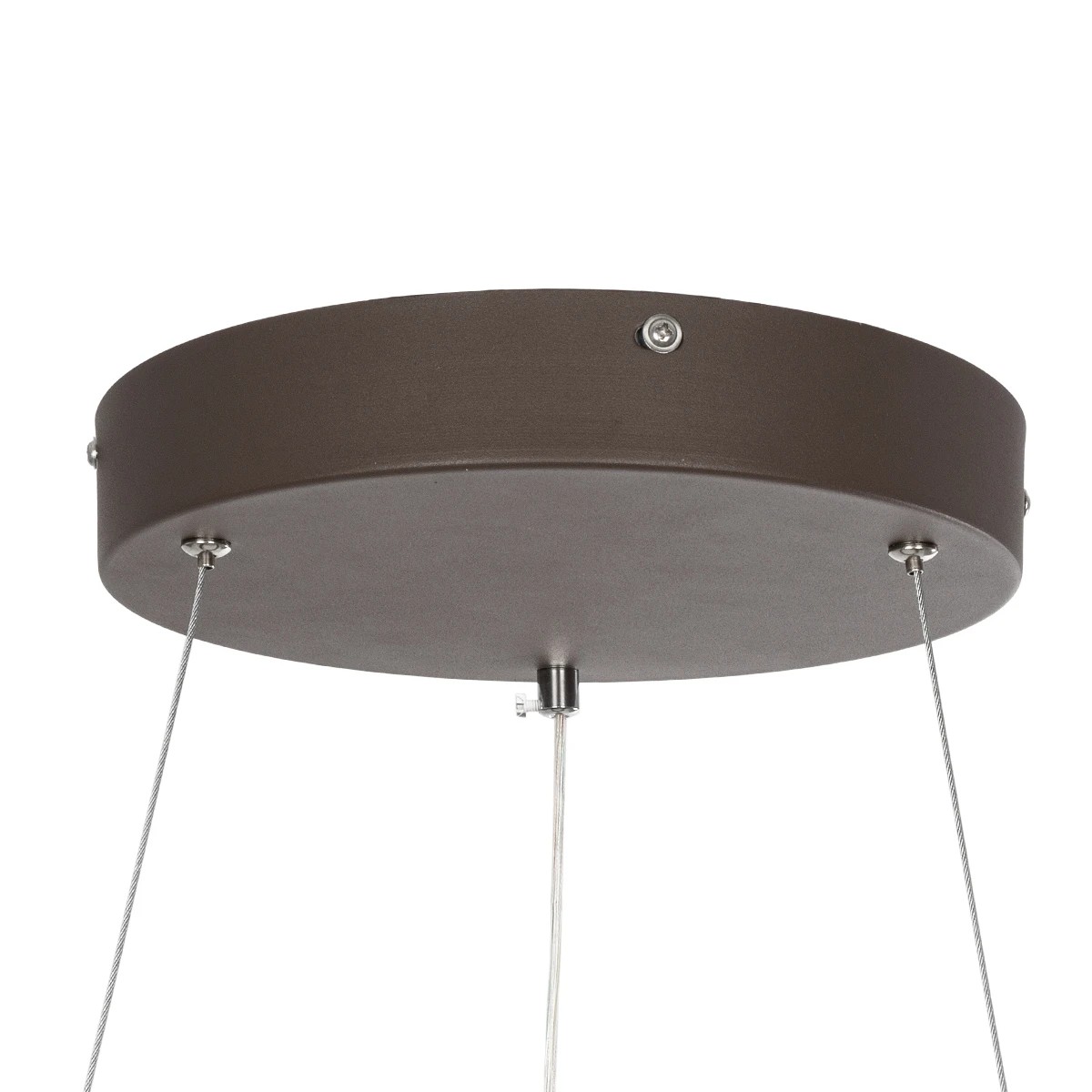 GLOBOSTAR® SALEM 61244 Μοντέρνο Κρεμαστό Φωτιστικό Οροφής LED 75W 8625lm 120° AC 220-240V IP20 Ρυθμιζόμενο Λευκό CCT με Χειριστήριο από 2700K έως 6000K Dimmable - Lumileds SMD Chip - Καφέ Ματ - Μ45 x Π45 x Υ6cm - 3 Χρόνια Εγγύηση - Image 6