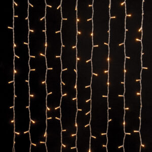 200Led Σταθερή Συμμετρική Κουρτίνα Rubber Με Επέκταση Ip65 Και Μπρίζα Σούκο 200 x 100(h)cm,Λευκό Καλώδιο/ Θερμό Λαμπάκι (Kelvin: 2.500 - 3.000) (#62300)