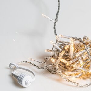 300Led Λαμπάκια All Flasher Με Επέκταση Και Μετασχηματιστή Ip44 ,Διάφανο Καλώδιο/Θερμό Λαμπάκι ,(5cm Απόσταση) 15 Μέτρα (Kelvin: 2.500 - 3.000) (#62334)