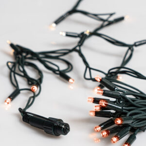100Led Rubber Λαμπάκια Επεκτεινόμενα Με Πράσινο Καλώδιο/Κόκκινο Λαμπάκι ,Ip65 Στεγανό,(10cm Απόσταση) 10 Μέτρα (#63320)
