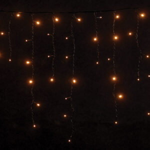 100Led Σταθερή Ασύμμετρη Κουρτίνα Rubber Με Επέκταση Ip65 Και Μπρίζα Σούκο 200 x 70(h)cm,Πράσινο Καλώδιο/ Θερμό Λαμπάκι (Kelvin: 2.500 - 3.000) (#63321)