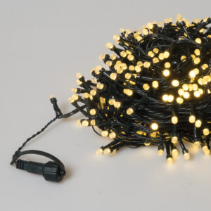 500Led Λαμπάκια Με Πρόγραμμα,Επέκταση Και Μετασχηματιστή Ip44 ,Πράσινο Καλώδιο/Θερμό Λαμπάκι (5cm Απόσταση ) 25 Μέτρα (#63338)