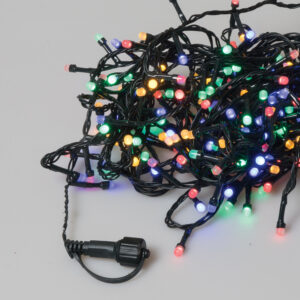 500Led Λαμπάκια Milky Buld Με Πρόγραμμα,Επέκταση Και Μετασχηματιστή Ip44 ,Πράσινο Καλώδιο/Πολύχρωμο Λαμπάκι (5cm Απόσταση) 25 Μέτρα (#63339)