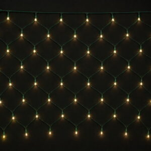 300Led Σταθερή Συμμετρική Κουρτίνα Δίχτυ Μέ Επέκταση Ip44 300 x 200(h)cm,Πράσινο Καλώδιο/Θερμό Λαμπάκι (Kelvin: 2.500 - 3.500) (#63432)