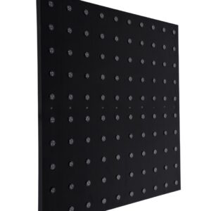 GloboStar® 90117 Digital Pixel Addressable Facade Panel - Ψηφιακό Πάνελ Πρόσοψης Κτιρίων LED SMD 3535 75W/m2 100LED/m2 100PIXEL/m2 SPI/TTL Protocol IC UCS512B 4500lm/m2 120° DC 12V IP67 RGB - Μαύρο Σώμα - Μ100 x Π100 x Υ3cm