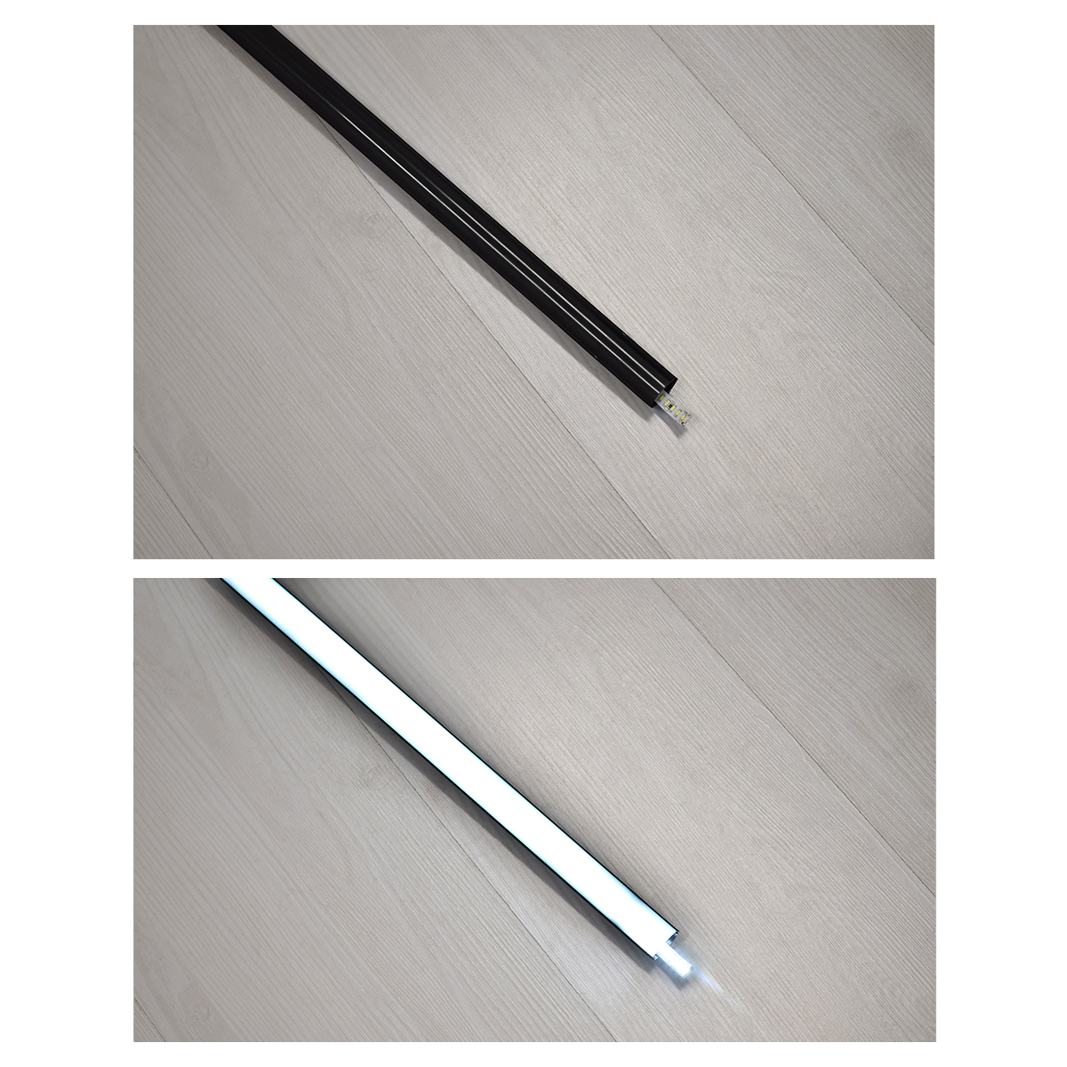 GLOBOSTAR® ALP-CORNER LINEO 70816-3M Επιφανειακό Γωνιακό Προφίλ Αλουμινίου με Μαύρο Φιμέ Πατητό Κάλυμμα για Ταινίες LED IP20 - Μαύρο - Μ300 x Π1.6 x Υ1.6cm - Πακέτο 5 Τεμαχίων - Image 4