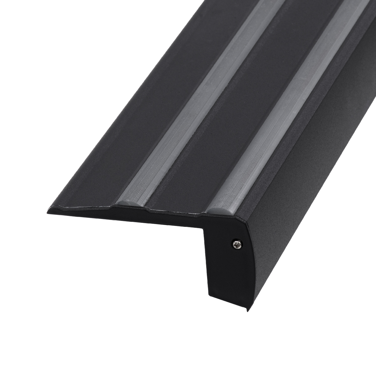 GloboStar® STAIR-PROFILE 70843-3M Προφίλ Αλουμινίου - Βάση & Ψύκτρα Ταινίας LED με Μαύρο Φιμέ Κάλυμμα - Χρήση σε Σκαλοπάτια - Πατητό Κάλυμμα - Μαύρο - 3 Μέτρα - Μ300 x Π8 x Υ3.2cm - Image 7