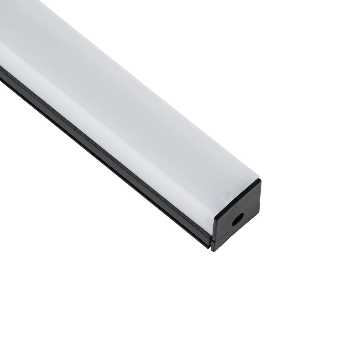 GLOBOSTAR® ALP-LINEAR GLOA 70849-3M Επιφανειακό & Κρεμαστό Προφίλ Αλουμινίου με Λευκό Γαλακτερό Πατητό Κάλυμμα για Ταινίες LED IP20 - Μαύρο & Λευκό - Μ300 x Π2.6 x Υ2.3cm - Πακέτο 5 Τεμαχίων - Image 4