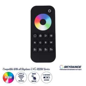 GLOBOSTAR® 71548 SKYDANCE RT4 SPECTRUM RGB/RGBW Ασύρματο Χειριστήριο Αφής 1 Ζώνης 4CH DC 3V 2xAAA Μπαταρίες IP20 - RF 2.4GHz + Εμβέλεια 30m - M12.2xΠ5.3xΥ1.8cm - 5 Χρόνια Εγγύηση