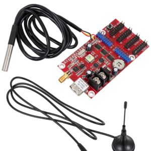 GloboStar® 90388 Ασύρματος Controller WiFi TF-A6UW-4 με Είσοδο USB και Αισθητήρα Θερμοκρασίας με 4 Εξόδους HUB για Μονόχρωμη Κυλιόμενη Πινακίδα LED