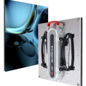 GLOBOSTAR® FLOORWALL 41010 Διαδραστική Οθόνη Πατώματος Video Wall P2.97 Καμπίνα 50x50cm LED 200W 3840Hz 28224 Dots ≥4500cd/㎡ Nits AC 220-240V Εξωτερικού Χώρου IP65 Full Color S1/42 14Bits - Κάρτα Colorlight DL-S65 - Kinglight SMD1415 & CZCL Driver - Μ50 x Π8 x Υ50cm - 2 Χρόνια Εγγύηση