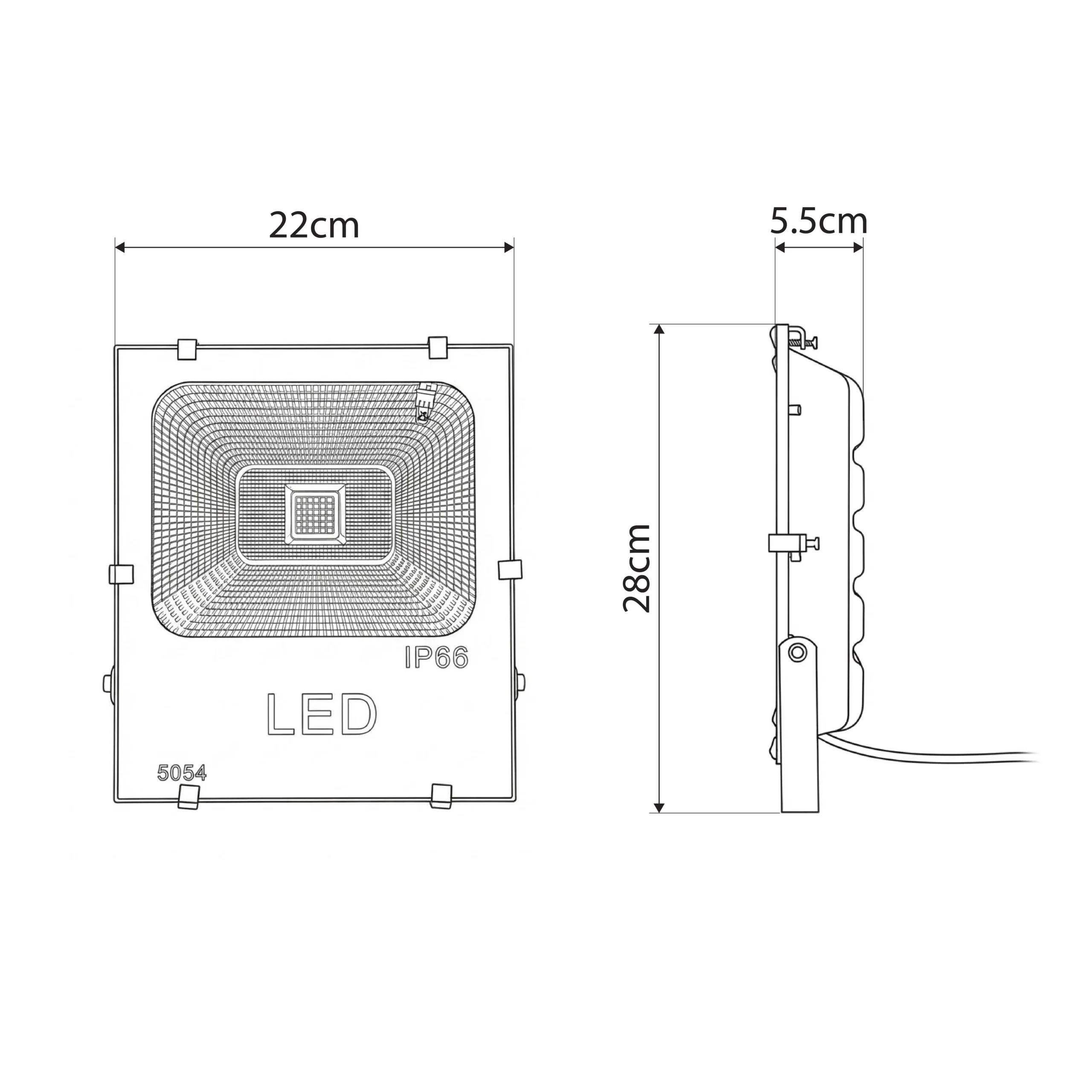GLOBOSTAR® FLOW 75602 Προβολέας με IR Ασύρματο Χειριστήριο LED 50W 3250lm 120° AC 220-240V Αδιάβροχο IP66 Πολύχρωμο RGB Dimmable - COB Chip - Μαύρο Ματ - Μ22 x Π5.5 x Υ28cm - 2 Χρόνια Εγγύηση - Image 5