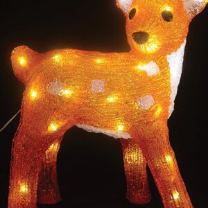 40Led 3D Φωτιζόμενο Ακρυλικό Ελάφι Με Μετασχηματιστή Ip44 ,40(Η)cm (#80154)
