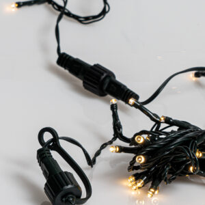 400Led Λαμπάκια Με Επέκταση Και Μετασχηματιστή ip44,Πράσινο Καλώδιο/Θερμό Λαμπάκι ,(9cm Απόσταση) 39 Μέτρα (Kelvin: 2500 - 3000) (#80272)