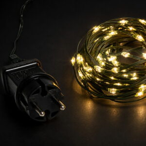 300Led Λαμπάκια Copper Θερμού Φωτισμού Με Μετασχηματιστή Και Πρόγραμμα, (10cm Απόσταση) 30 Μέτρα (Kelvin: 2.500 - 3.000) (#80334)
