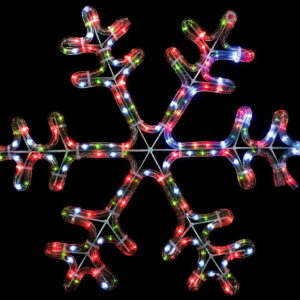Σταθερή Χιονονιφάδα Με 120Led Πολύχρωμο Φωτισμό,63cm,Ip44 (#80442)