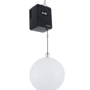GloboStar® 51202 LIFT BALL Επαγγελματικό Φωτιστικό Ειδικών Εφέ Φ30cm KINETIC BALL Light CREE LED 4in1 15W - 15 x 1W LED SMD Chips RGBW - Μέγιστο Μήκος Ανύψωσης 3.5 Μέτρα - AC 220V-240V DMX512 Display on Body - Μαύρο - Μ17 x Π13 x Υ26cm - 2 Χρόνια Εγγύση