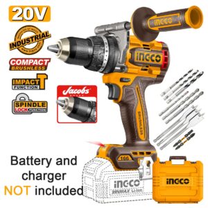 Κρουστικό Δραπανοκατσάβιδο Compact Μπαταρίας 20V Li-Ion 166Nm με Jacobs Τσοκ SOLO (#CIDLI201668E-S)