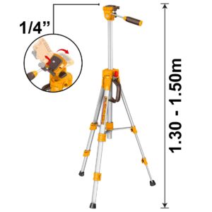 Τρίποδο για Αλφάδια Laser 1/4" με Σπαστή Κεφαλή 1/4" 1.6m (#HLLT01586)