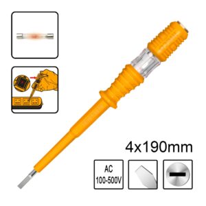 Δοκιμαστικό Κατσαβίδι 4x190mm AC 100-500V (#HSDT1908)