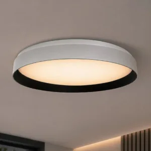 kelvo® VOLA KLV-101-0590-V2 Φωτιστικό Οροφής LED 24W 2400lm 120° AC 220-240V IP20 Ρυθμιζόμενο Λευκό CCT με Διακόπτη στο Driver 2700K/4500K/6000K Triac Dimmable - Lumileds SMD Chip & ENEC/TÜV Driver - Μαύρο Ματ & Λευκό Ματ - Μ38 x Π38 x Υ7cm - 5 Χρόνια Εγγύηση