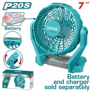 TOTAL ΑΝΕΜΙΣΤΗΡΑΣ ΡΕΥΜΑΤΟΣ & ΜΠΑΤ. Li-ion 20V / 7" ΧΩΡΙΣ ΜΠΑΤΑΡΙΑ & ΦΟΡΤΙΣΤΗ (TFALI2007)