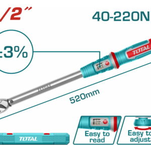 TOTAL ΕΠΑΓΓ. ΔΥΝΑΜΟΚΛΕΙΔΟ 1/2" / 40-220Nm (THPTW1220N6)