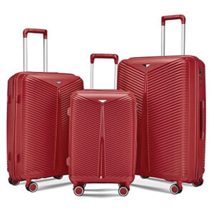 Cherry Red Βαλίτσες Σέτ 3 Τεμαχίων 20"/24"/28" (#TR-1000R)